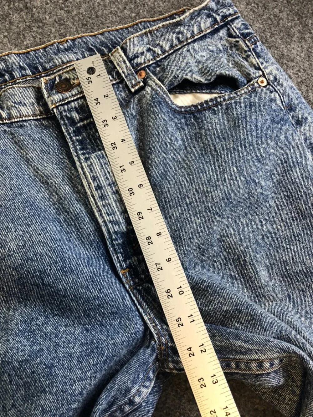Vintage Levis 505 XX Jeans Mens 32x30 Blue Acid Wash Made USA 90s Y2K 1997